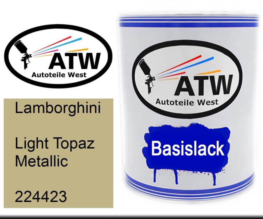 Lamborghini, Light Topaz Metallic, 224423: 1L Lackdose, von ATW Autoteile West.